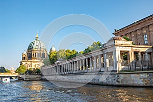 Berlin Cathedral Berliner Dom and Museum Island with Spree River in Germany