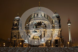 Berlin Cathedral (Berliner Dom) at night