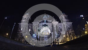 Berlin Cathedral (Berliner Dom) at night, Berlin, Germany