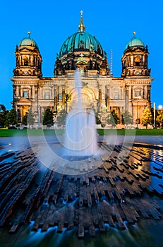 Berlin Cathedral, at dusk