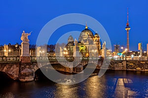 The Berlin Cathedral with the famous TV Tower