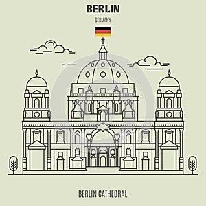 Berlin Cathedral, Germany. Landmark icon