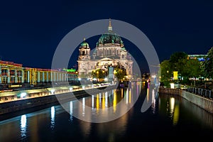 Berlin Cathedral at night (Berliner Dom), Berlin