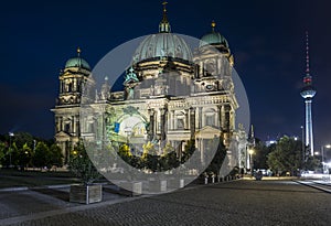 Berlin Cathedral at night (Berliner Dom), Berlin