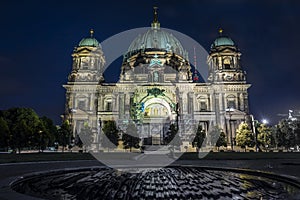 Berlin Cathedral at night (Berliner Dom), Berlin