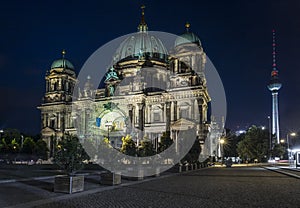 Berlin Cathedral at night (Berliner Dom), Berlin