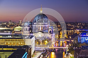 Berlin cathedral at Spree river