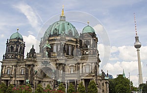 Berlin Cathedral and TV tower