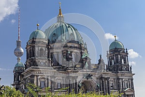 Berlin Cathedral with TV Tower