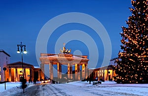 Berlin christmas brandenburger tor