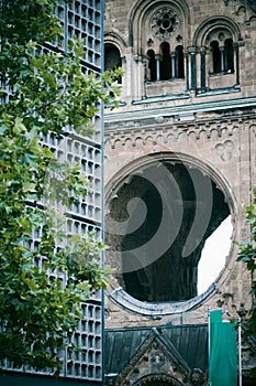 Berlin church, old and new