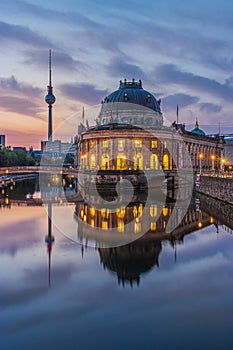 Berlin city center with Bode Museum