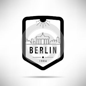 Berlin City Modern Skyline Vector Template