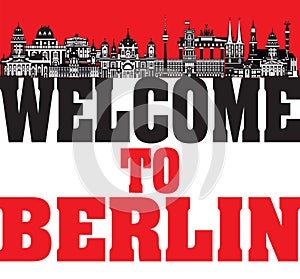 Berlin City Skyline vector