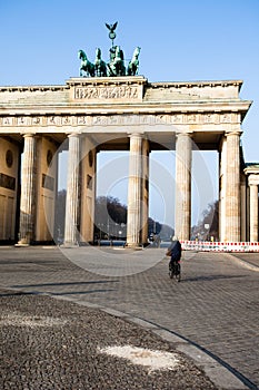 Berlin. City symbol Brandenburg gate, Germany.