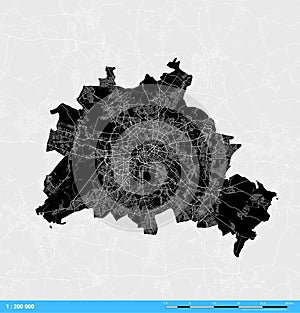 Berlin City Vector Map