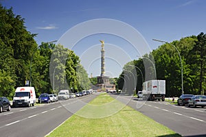 Berlin city views of the Victory Column