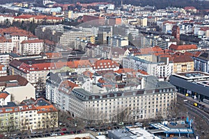 berlin cityscape from above