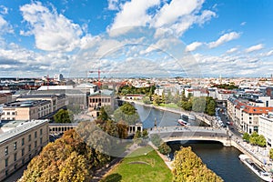 Berlin cityscape with Museumsinsel and Spree River