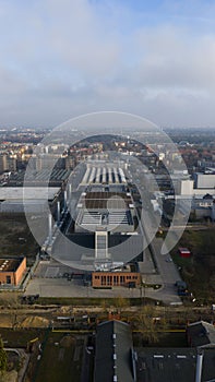 Berlin Data Center High Performance Computing Aerial.