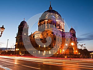 Berlin Dom at nightfall