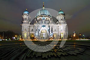 Berlin dome at night (berliner dom)