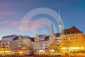 Berlin downtown city skyline, cityscape of Germany