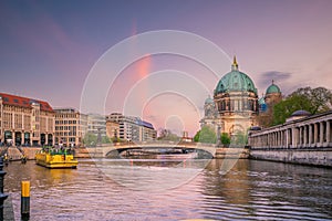 Berlin downtown city skyline, cityscape of Germany