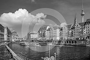 Berlin downtown city skyline, cityscape of Germany