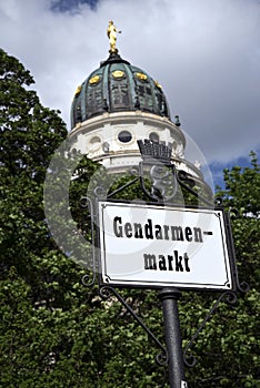 Berlin Gendarmenmarkt with cathedral