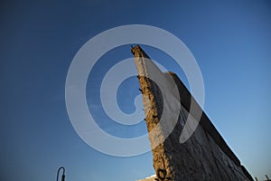 Berlin, Germany; 20th August 2018; remains of the Berlin Mauer o