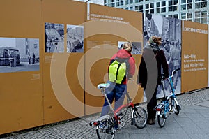 Toruism life at Check point Charlie Berlin Germany