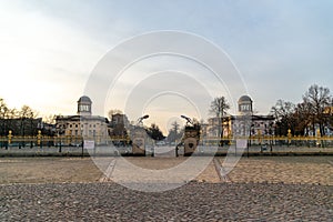 Berlin, Germany. February 19, 2019. Charlottenburg Palace is the largest palace in Berlin