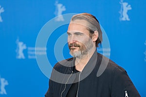 Actor Joaquin Phoenix poses during Berlinale 2018
