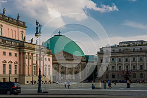 Berlin, Germany: Hedwig`s Cathedral in Germany`s capital