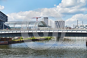 View of the river Spree in the government district of Berlin, Germany