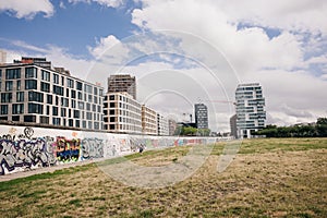 BERLIN, GERMANY- may 2023 Art gallery of Berlin Wall at East side of Berlin, Germany photo