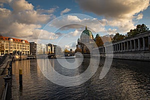 Berlin, Germany, Museum Island. Friedrichsbruecke and Berliner Dom