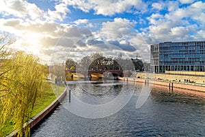Berlin, Germany, view of the Moltke Bridge