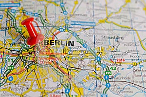 Berlin on map photo