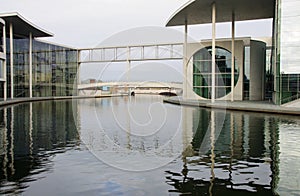 Berlin. New Bundestag buildings and memorial