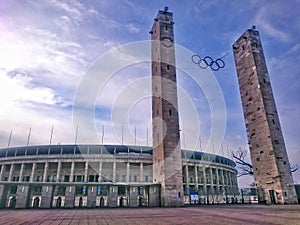 Berlin Olimpik Stadium. HDR and high contrast