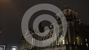 Berlin parliament, Lighted building, Night tour