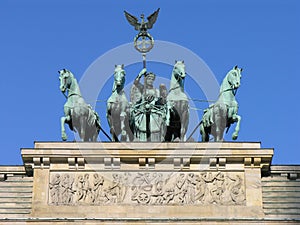 Berlin Quadriga Brandenburg Gate photo