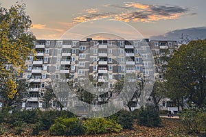 Berlin residential building with a demolished facade