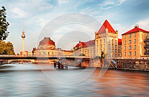 Berlin, river with Bode museum