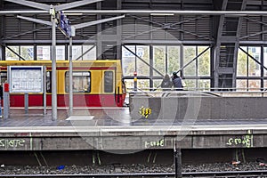 Berlin's overground metro on a day