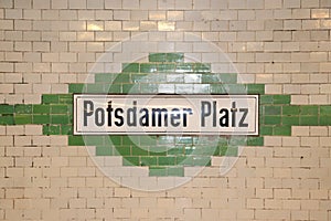 In Berlin`s subway, U-Bahn Berlin