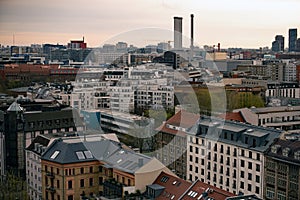 Berlin Skyline, at dawn, on Good Friday.