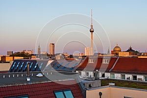 Berlin skyline and houses